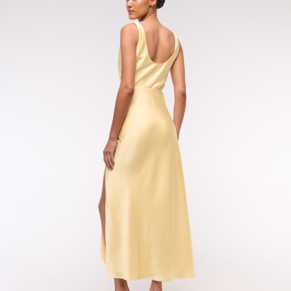 Abercrombie & Fitch Cowl Neck Draped Maxi Dress - Picture 3 of 5